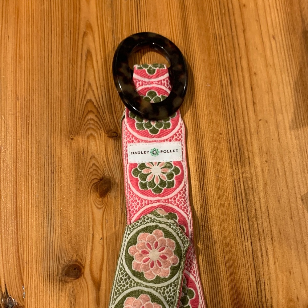 Hadley Pollet Floral Pink and Green Women's Belt